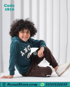 سويتشيرت هودي ترنج أطفال شتوي خامة ميلتون قطن – كود 1810