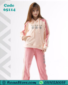 بنطلون ترنج بناتي شتوي هودي خامة دافية ومريحة – كود 65114