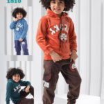 ترنج أطفال شتوي ميلتون بغطاء رأس هودي دافي للأولاد – كود 1810