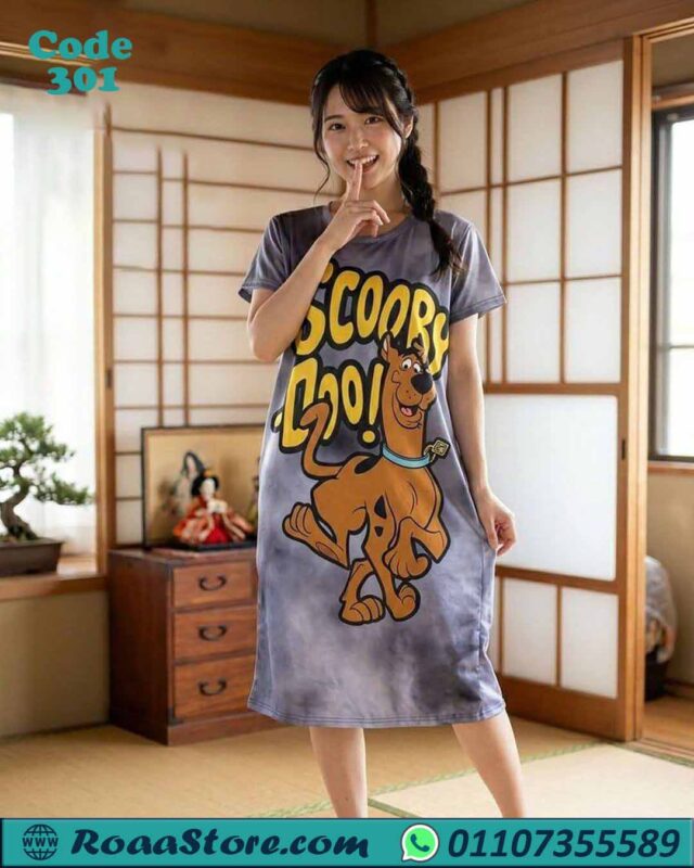 كاش للنوم حريمي كرتون Scooby Doo مريح