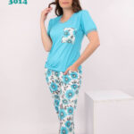 بيجامه حريمي نص كم