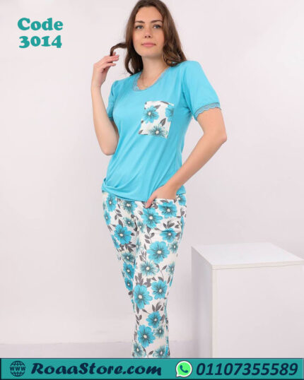 بيجامه حريمي نص كم