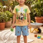 طقم صيفي أطفال ولادي - كود 303