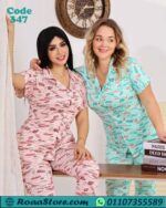 طقم حريمي بنقشة زهور