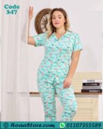 طقم حريمي بنقشة زهور