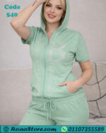 بجامه قطن حريمي نص كم