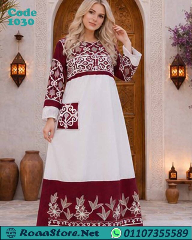 جلابية حريمي مطرزة طويلة